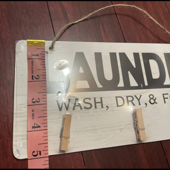 Home decor wall laundry room 15.5 x 5" farmhouse - Picture 4 of 6